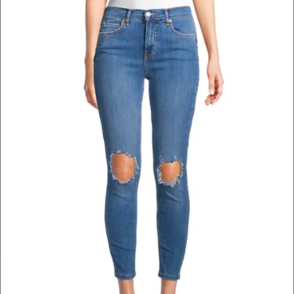 Brand New Free People Busted Knee Jeans